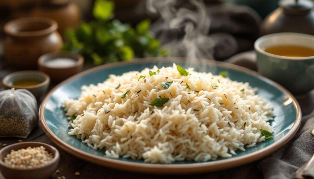 Wenn Sie beim Kochen von Reis einen Teebeutel hinzufügen, bekommt die Beilage ein feines Aroma, das ideal zu asiatischen Gerichten passt