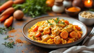 Aromatischer Superstar: Teste diesen köstlichen Hähnchen-Möhren-Auflauf