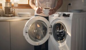 Klingt seltsam, aber sollten Sie versuchen: Kippen Sie Kaffee in die Waschmaschine