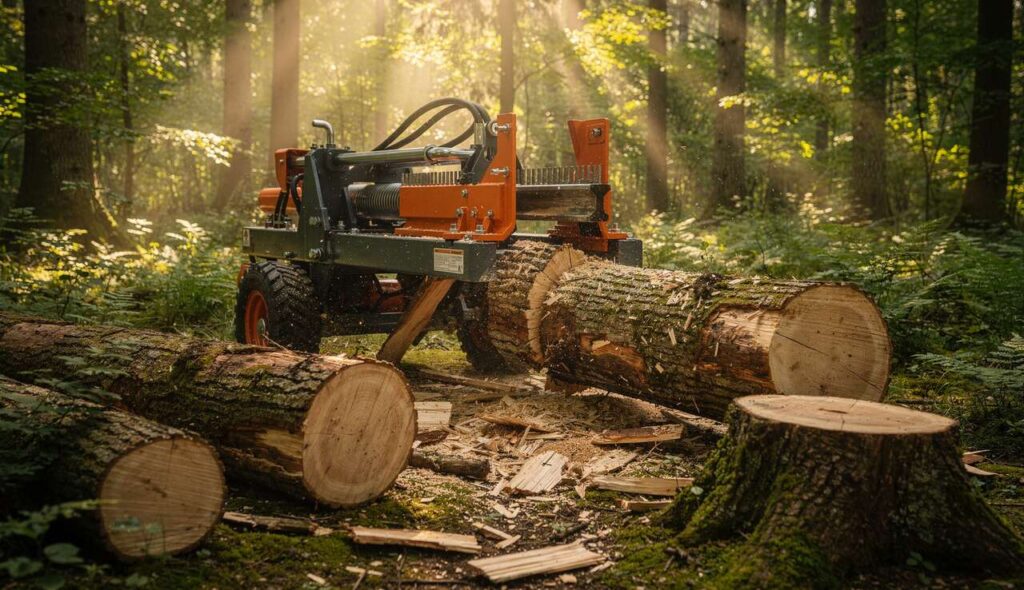 Holzspalter: So lassen sich auch Baumstümpfe beseitigen