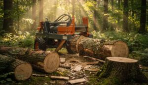 Holzspalter: So lassen sich auch Baumstümpfe beseitigen