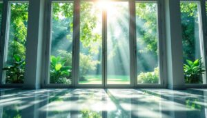 Anhaltender Glanz: Eine einfache Zutat im Putzwasser hält Fenster lange sauber